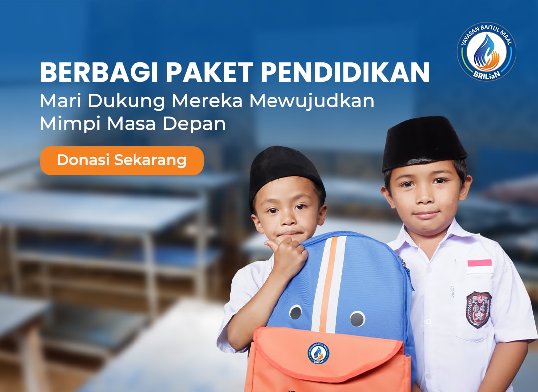 Berbagi Paket Pendidikan Bersama YBM BRILiaN Regional Makassar